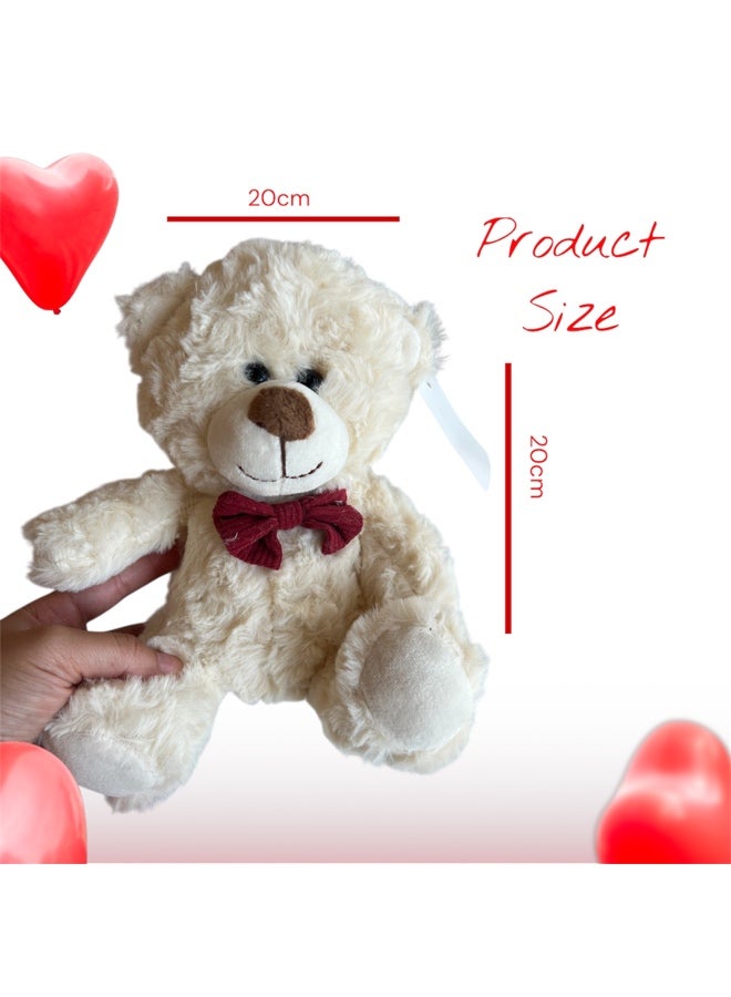 Plush Teddy Bear Gift Set, Valentine's Day Romantic Gift Idea for Anniversary him her Women Men with Card Envelope, I Love You, Lovely Surprise Present - Image 2